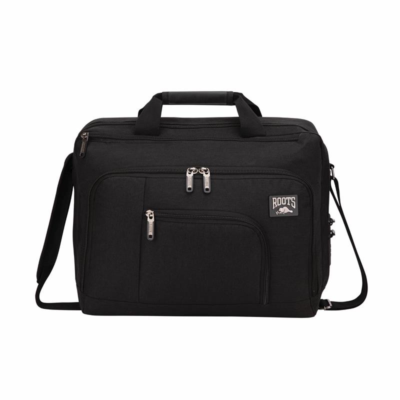 ROOTS 15.6" Laptop bag w/ RFID, Tablet Pocket, Black(Open Box)