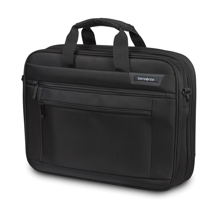 Samsonite Classic NXT 2 Gusset Brief w/RFID 17" Laptop Bag, Black