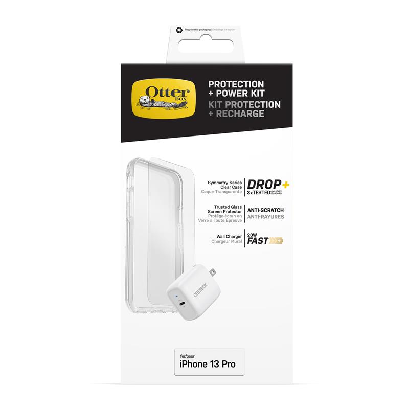 iPhone 13 Pro Otterbox Symmetry Clear Protection + Power Kit Bundle(Open Box)