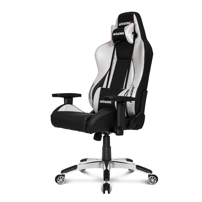 AKRacing Premium Series Gaming Chair, Silver & Black V2