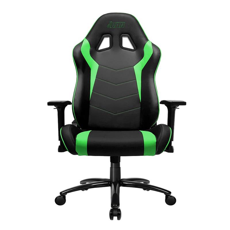 iCAN E-Series Gaming Chair, Black & Green