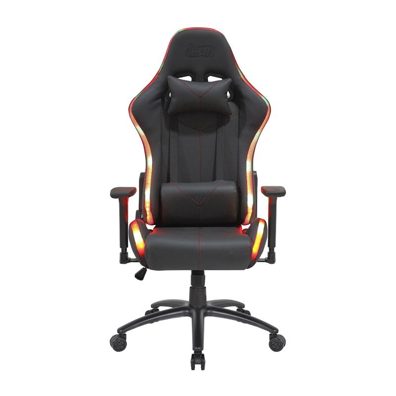 iCAN Racing Series Gaming Chair, RGB, Black(Open Box)