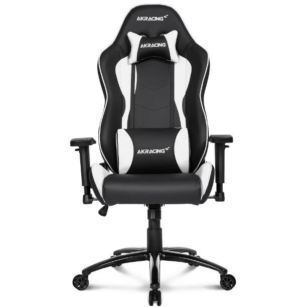 AKRacing Nitro Series Gaming Chair, Black & White(Open Box)