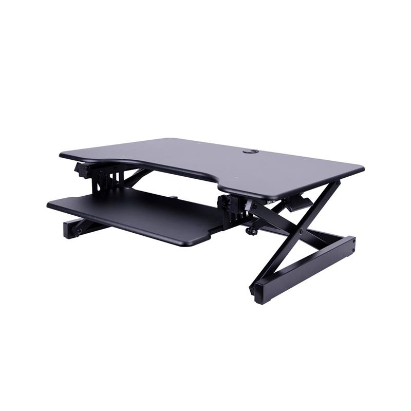 ROCELCO EADR Sit To Stand Adjustable Height Desk Riser (Black)