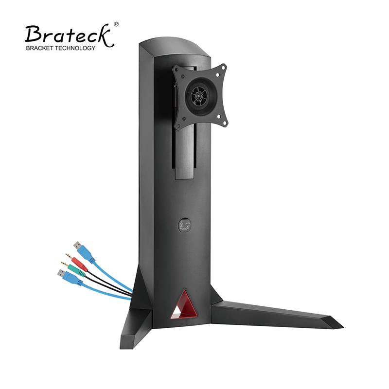 Brateck LDT27-T01U 17"-32" Interactive Counterbalance Pro Gaming Monitor Stand with 2*USB3.0 Ports and Multi-Media Ports, Ve...