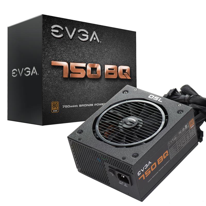 EVGA 750 BQ 750W 80Plus Bronze Certified Power Supply (110-BQ-0750-V1)