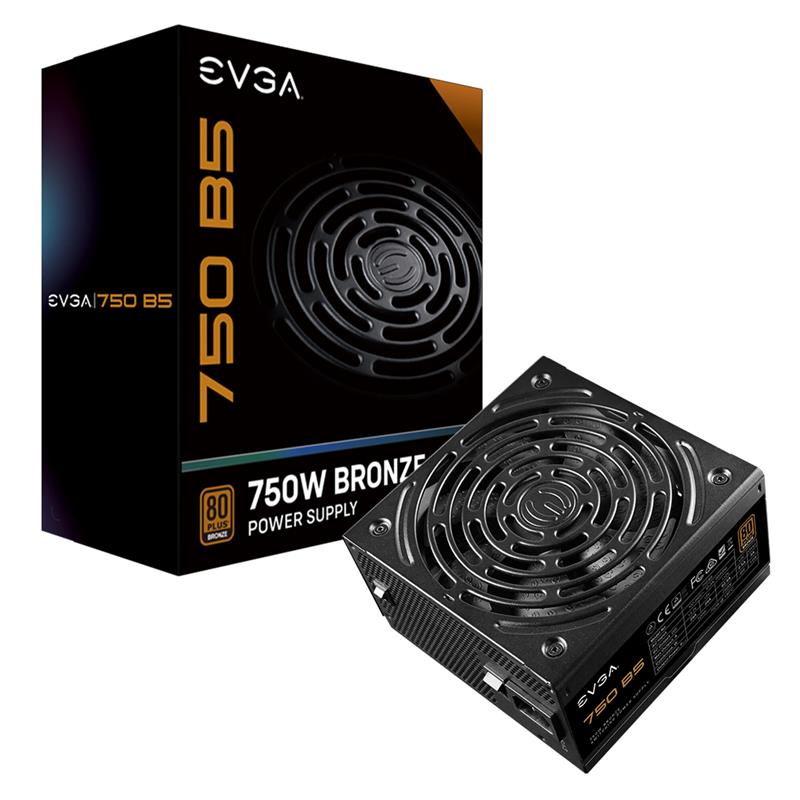 EVGA 750 B5, 80 Plus BRONZE 750W, Fully Modular Power Supply