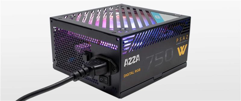 AZZA PSAZ-750W ARGB 750W ATX 80 PLUS BRONZE Certified Non-Modular Power Supply  - 120mm ARGB Fan