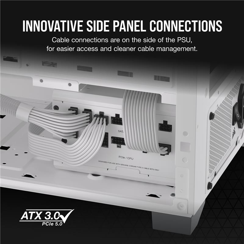 CORSAIR RM850x Shift White 850W 電源 CORSAIR RMx Shift Series RM850x Shift Fully Modular 80PLUS