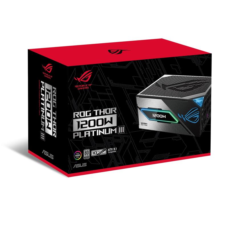 ASUS 1200W Platinum Full Modular ATX Power Supply, - Black
