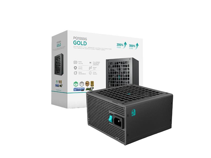 DeepCool PQ1000G 1000W Gold ATX Power Supply, Black