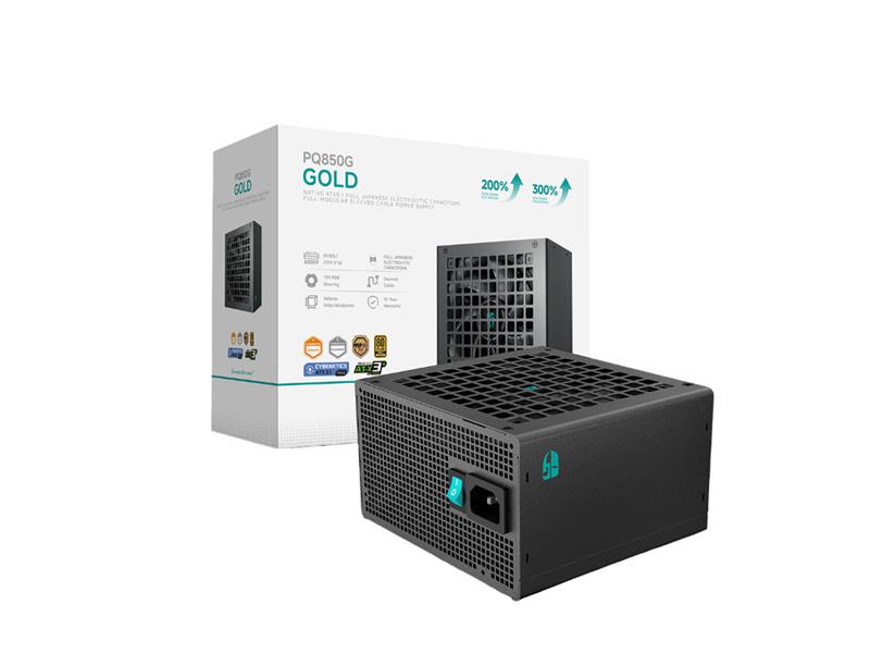 DeepCool PQ850G 850W Gold ATX Power Supply, Black