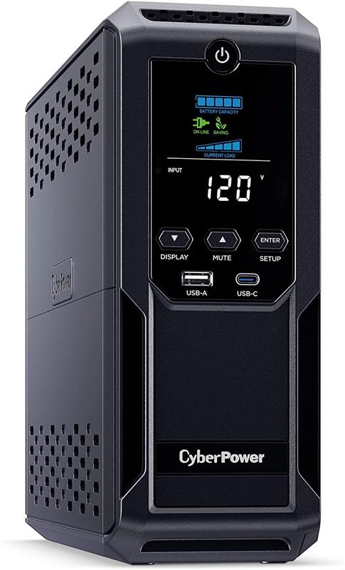 CyberPower CP1500AVRLCD3 LCD UPS Battery Backup, 1500VA/900W