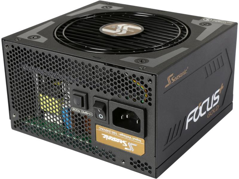 Seasonic FOCUS Plus Series 550W 80+ Gold ATX12V Full Modular 120mm FDB Fan Compact 140 mm Size Power Supply (SSR-550FX)