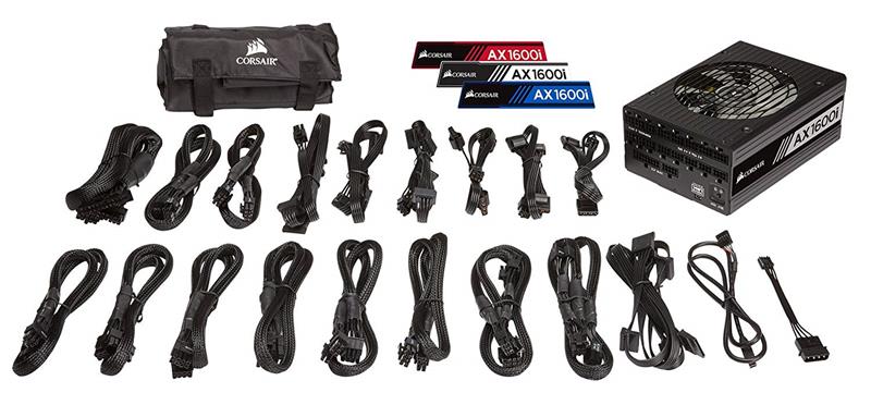 CORSAIR AX1600i 1600W ATX電源 CORSAIR AX1600i Fully-Modular 1600W Power Supply - Canada