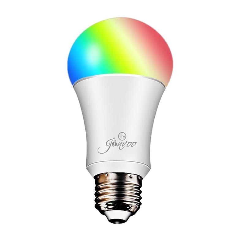 JINVOO SM-R65N Smart Wi-Fi Bulb, 8W E27 Base, RGBW Color Changing