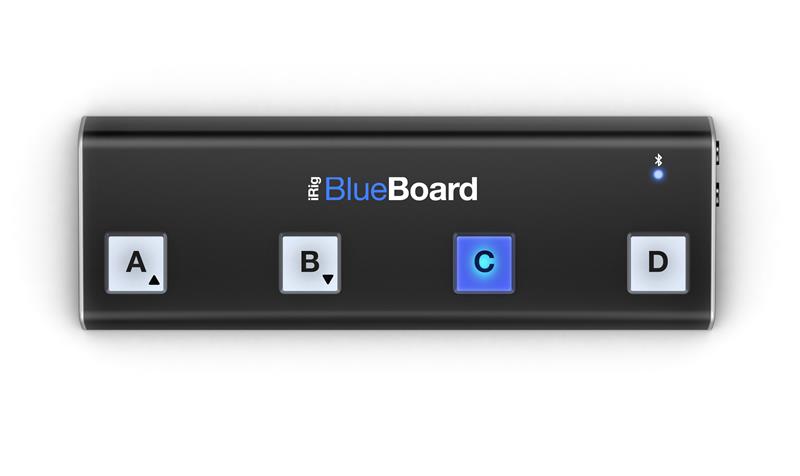 IK Multimedia iRig BlueBoard Contrôleur de plancher sans fil, noir
