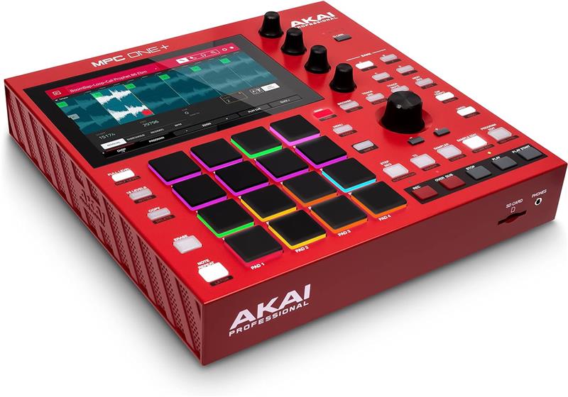 AKAI MPC One+ Standalone Music Production Center, Red