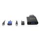 IOGEAR 4-port Compact USB VGA KVM Switch with Built-in Cable Design (GCS24U)(Open Box)