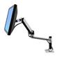 Ergotron LX Desk Mount LCD Arm - Mounting kit (articulating arm, desk clamp mount, grommet mount, extension brackets) for LCD display - aluminum - polished aluminum - screen size: up to 25" (45-241-026)