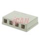 iCAN 4 Port Surface Mount Box CAT4/5/6 (RJ45 SMBOX-4WHI)