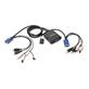 IOGEAR KVM Switch with Audio - 2 x 1 - 2 x HD-15 Video, 2 x Keyboard, 2 x Mouse (GCS72U)(Open Box)