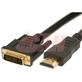 iCAN HDMI-DVI M/M 28AWG 1080P Gold Plated - 25 ft (HD-28-G-025)