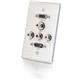 Cables To Go Single Gang Audio/Video Faceplate - 1-gang - Brushed Aluminum (41040)