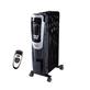 Ecohouzng Digital Oil Filled Heater - Black (ECH3015) | 900W / 1500W / Auto , Over-Heat Protection, Safety Tip Over Switch , Auto-Off Timer