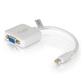 Cables To Go Mini DisplayPort Male to VGA Female Adapter Converter (White) - 8 in (54316)