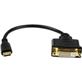STARTECH Mini HDMI to DVI-D Adapter M/F - 8in - 1 Pack (HDCDVIMF8IN)