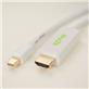 iCAN Mini DisplayPort Male 1.2 to HDMI 32AWG Male 2.0 4K x 2K Ultra HD Cable (Gold) - 10ft. (MDPM2-HD24K-10)