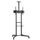 Brateck Versatile & Compact Steel TV Cart (Black) | Screen size 37"-70" | VESA 600x400mm | Weight Capacity 50kg(Open Box)