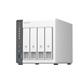 QNAP TS-433-4G 4-Bay Personal Cloud NAS for Backup and Data Sharing. ARM 4-core Cortex-A55 2.0GHz, 4GB on-board RAM (non expandable), 1 x GbE; 1 x 2.5GbE ; 1 x USB3.2 Gen1 and 2 x USB2.0.