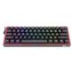 Redragon K616 black+red Bluetooth Wireless / Wired 61 key Red Switch mechanical keyboard |  Wired,2.4G,bluetooth modes  RGB full color LED backlit keys Full key anti-ghosting,Detachable Super slim keycaps Golden plated USB port Spill proof design(Open Box)