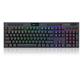 Redragon K618 Horus Wireless RGB Mechanical Keyboard | Bluetooth/2.4Ghz/Wired Tri-Mode Ultra-Thin Low Profile Gaming Keyboard w/No-Lag Cordless Connection, Dedicated Media Control & Linear Red Switch(Open Box)