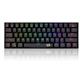 Redragon K530 Pro-red switch, 60% Wireless RGB Mechanical Keyboard, hot-swappable | Bluetooth | 2.4Ghz | Wired 3-Mode | 61 Keys Gaming Keyboard(Open Box)