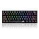 Redragon K530 Pro-blue switch, 60% Wireless RGB Mechanical Keyboard, hot-swappable | Bluetooth | 2.4Ghz | Wired 3-Mode | 61 Keys Gaming Keyboard(Open Box)