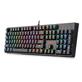 Redragon K582RGB Surara LED Backlit Mechanical Gaming Keyboard, 104 Standard Anti-ghosting Keys with Brown Switches Perfect for Typing and Gaming, Black(K582RGB)