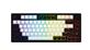 DAREU EK75 Wired Gasket Rainbow Backlight Mechanical Keyboard  Customized Dream Linear Switch Black-White