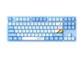 DAREU A87 Pro Tri-mode 2.4G Wireless/Bluetooth Gasket Structure Hot Swappable RGB Mechanical Keyboard Violet Gold Pro Customized Tactile Switch PBT Double Shot Dye-sub Keycaps White-Blue