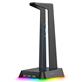 Onikuma ST2-BK RGB Headphone Stand, 3×USB Ports and 1×3.5mm AUX Port