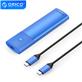 ORICO USB3.2 Gen2 USB-C M.2 NVMe SSD Enclosure (10Gbps) - Blue(Open Box)