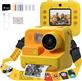 Mafiti Kids Camera Instant Print, K27 48MP Digital Camera with Zero Ink, Selfie 1080P Video Camera with 32G TF Card, Toys Gifts for Girls Boys Aged 3-12 for Christmas/Birthday/Holiday (Orange)