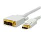 iCAN DisplayPort Male to DVI-D Male Premium Video Cable - 6 ft. (ZGH-DP-18W-6FT)