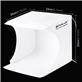 PULUZ Photo Studio Light Box, Portable 20 x 20 x 20 cm, Include 2 LED Panels,1100LM Light Photo Lighting Studio Shooting Tent Box Kit with 6 Colors Backdrops (Black, White, Yellow, Red, Green, Blue), Unfold Size: 24cm x 23cm x 23cm