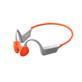 MoreinTech ES-998 Pro Premium Bone Conduction Headphone | Light Grey-Orange, Carry Case
