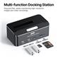 iCAN RSH-338H  2.5" and 3.5" SATA HDD / SSD Docking Station with Memory Card Reader Function for SD/TF