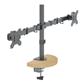 iCAN Dual Monitor Mount VESA Plate 75/100 Adjustable Arms Fit 13''-32'' Screen| DLB012 Black