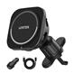 UNITEK 15W Magnetic Wireless Cooling Car Charger Mount + 38W 2-Port Car Charger with 100cm Cable, Black(Open Box)